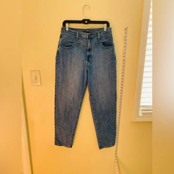 Fashion Nova High Waist Baggy Ankle Length thick texture jeans.Size:13(W30) - Picture 2 of 8